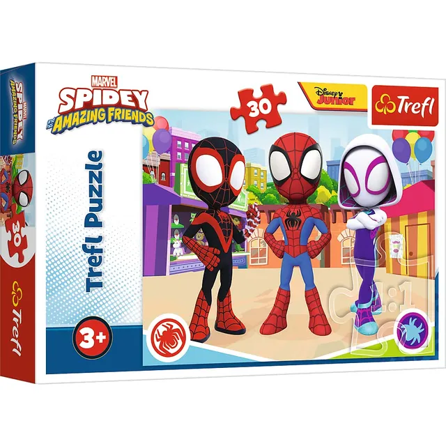 trefl-red-spidey-friends-puzzle-30-pi-ces-3-ans-marvel image 1