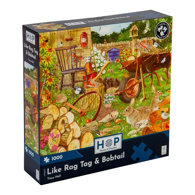 house-of-puzzles-like-rag-tag-and-bobtail-puzzle-1000-jardin image 1