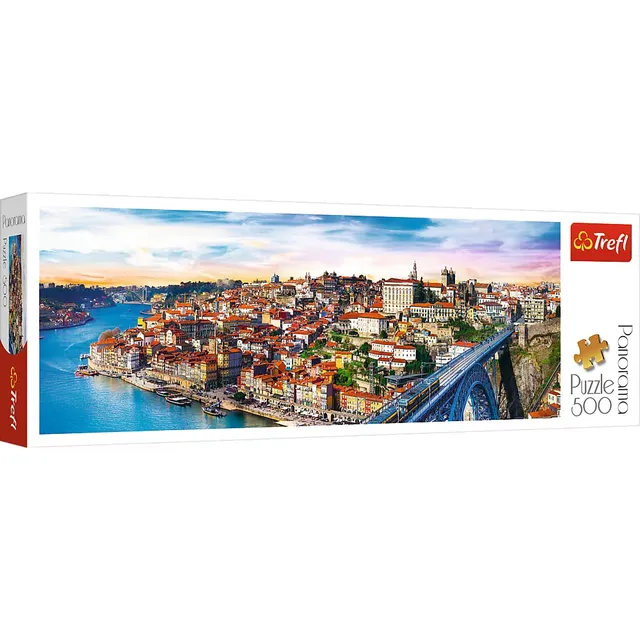 trefl-red-porto-portugal-puzzle-panorama-500-pi-ces image 1
