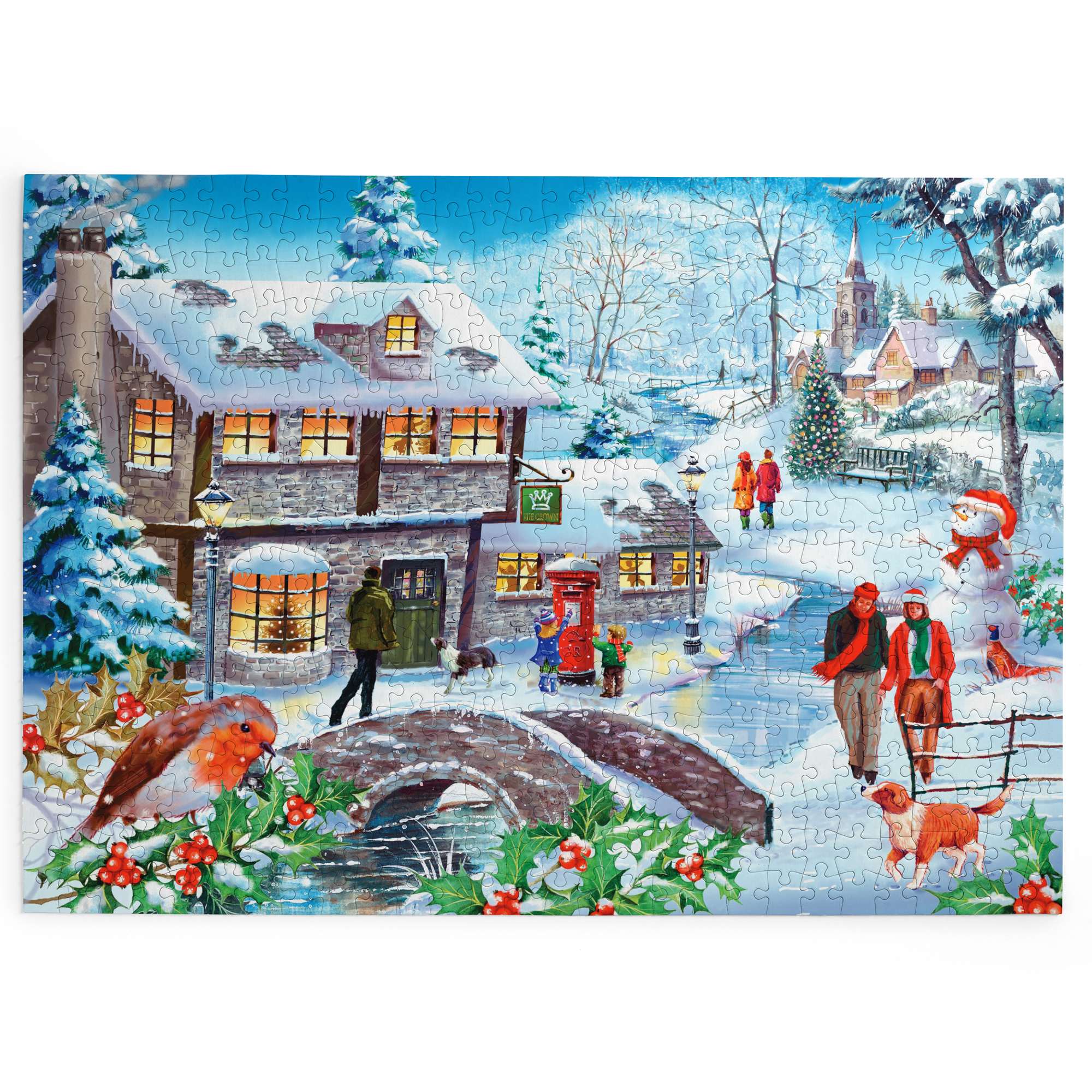 house-of-puzzles-winter-walk-big-500-puzzle-hiver image 2
