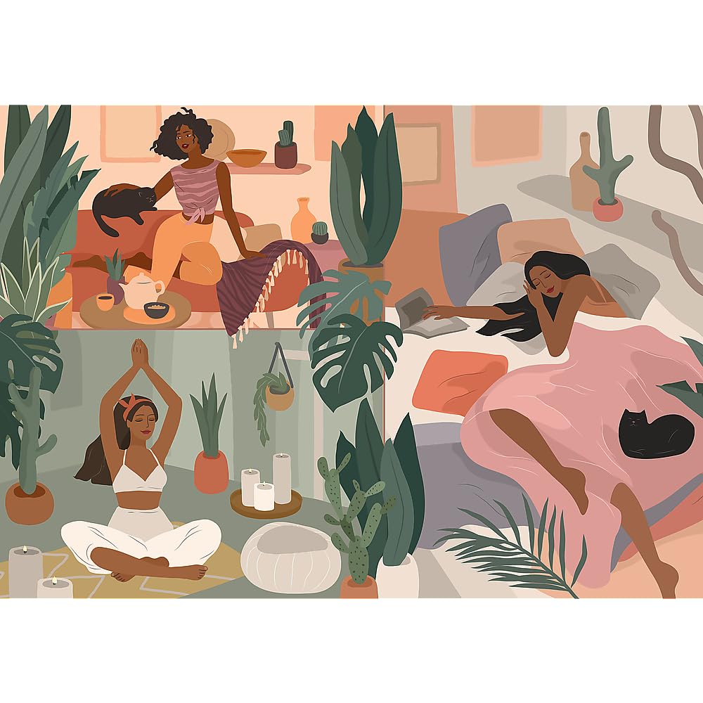 trefl-prime-hello-morning-puzzle-1000-pi-ces-yoga-chats image 2