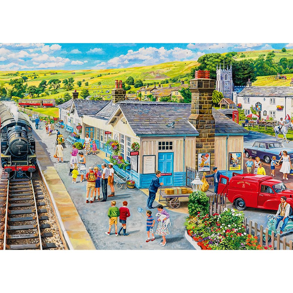 trefl-premium-plus-tea-time-gare-puzzle-1000-pi-ces-nostalgique image 2