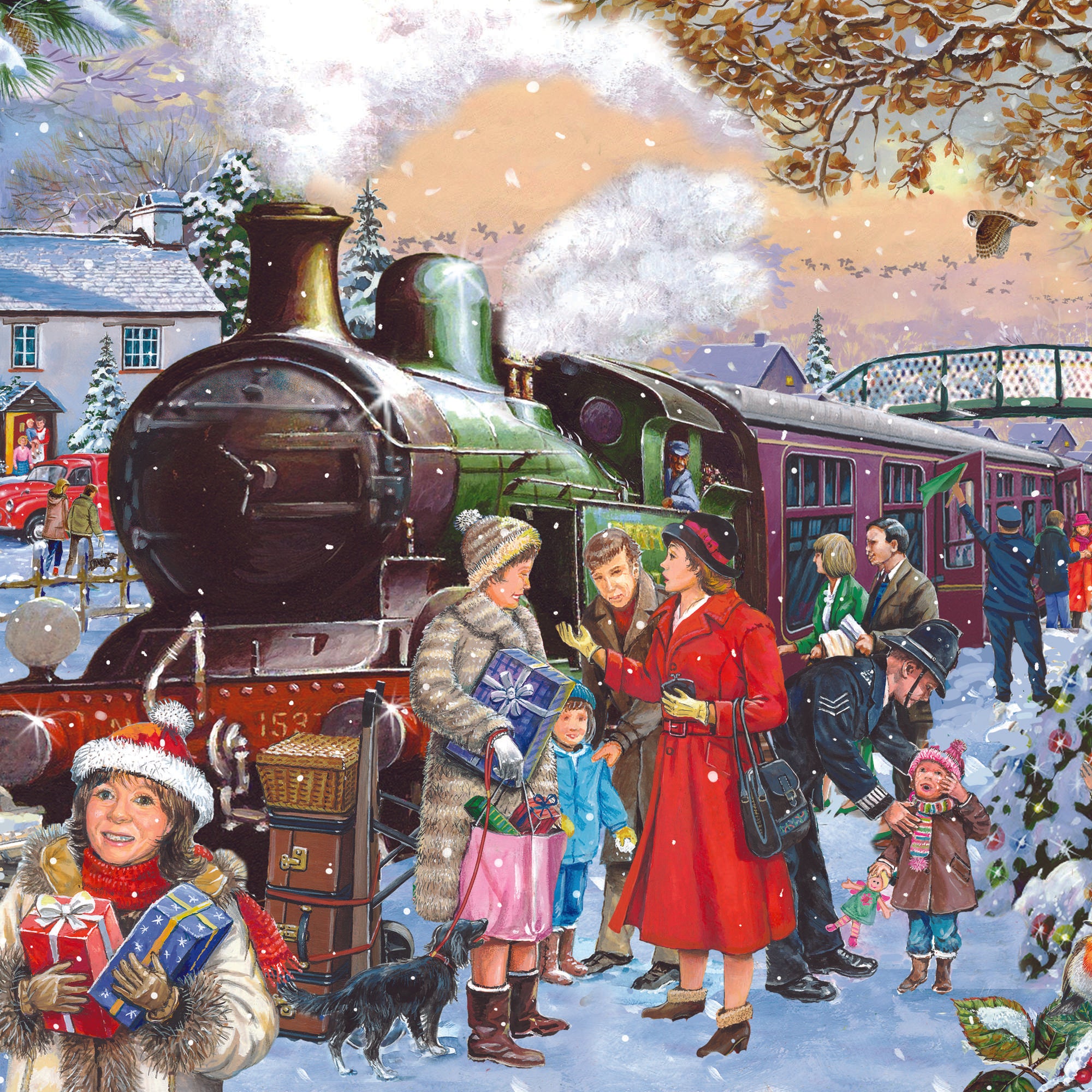 house-of-puzzles-big-500-home-for-christmas-puzzle-500-no-l image 3