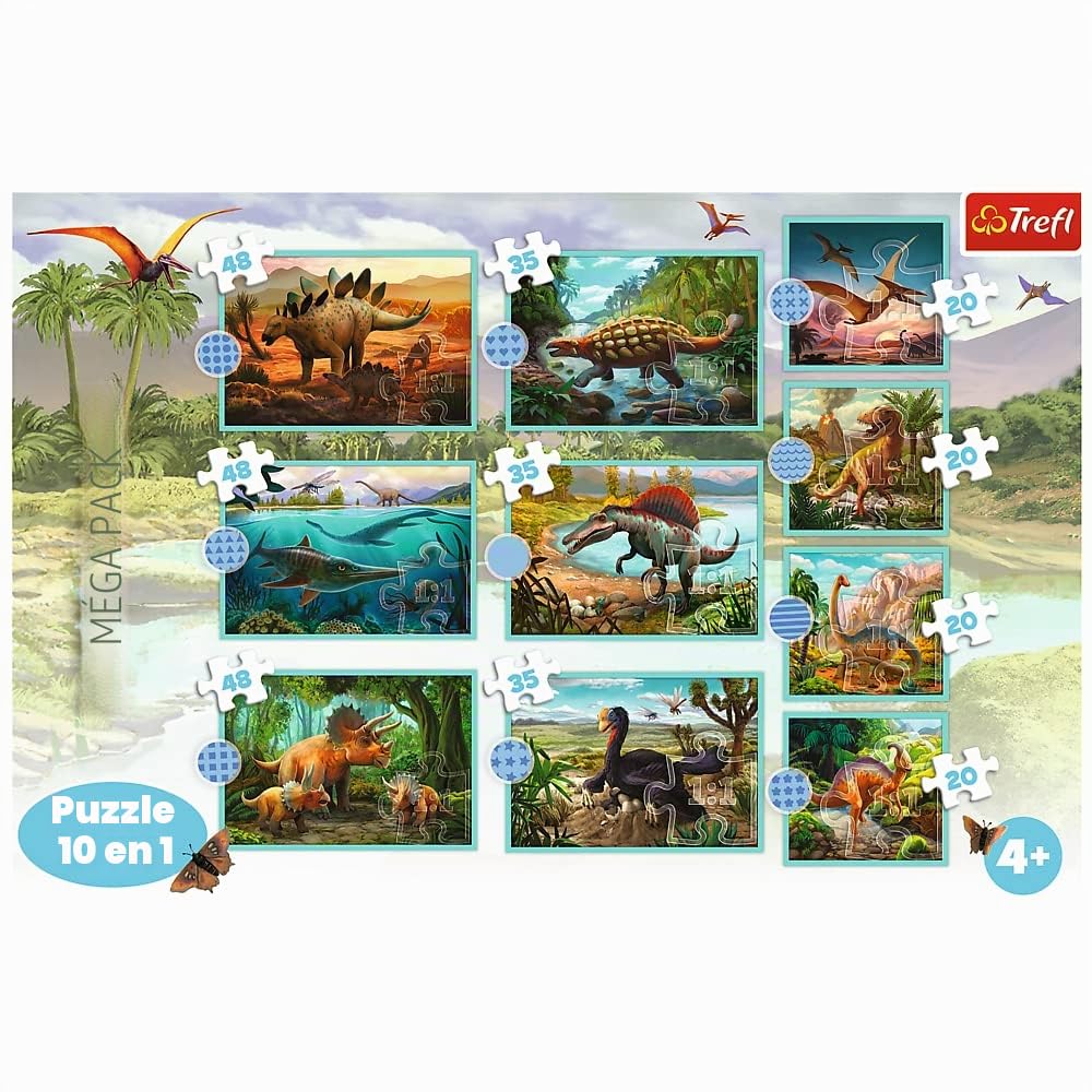trefl-dinosaures-puzzle-10en1-enfant-10-48-pi-ces image 2