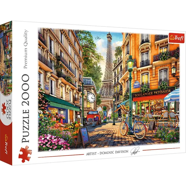trefl-red-un-apr-s-midi-paris-puzzle-2000-pi-ces-tour-eiffel image 1