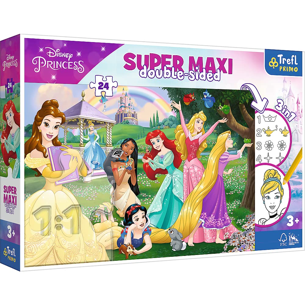 trefl-primo-princesses-disney-puzzle-24-pi-ces-3-en-1-d-s-3-ans image 1