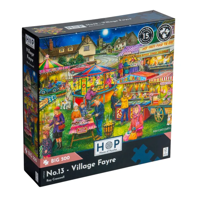 house-of-puzzles-big-500-village-fayre-puzzle-500-pi-ces-diff-rences image 1