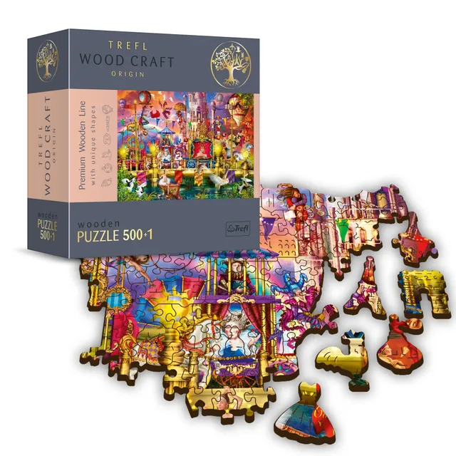 trefl-wood-craft-monde-magique-puzzle-bois-500-1-pi-ces-france image 1