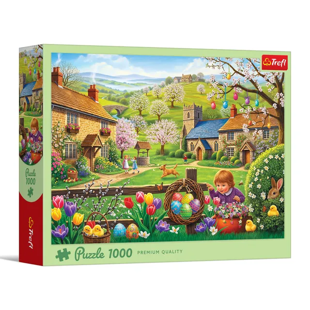 trefl-red-chasse-aux-ufs-de-p-ques-puzzle-1000-pi-ces image 1