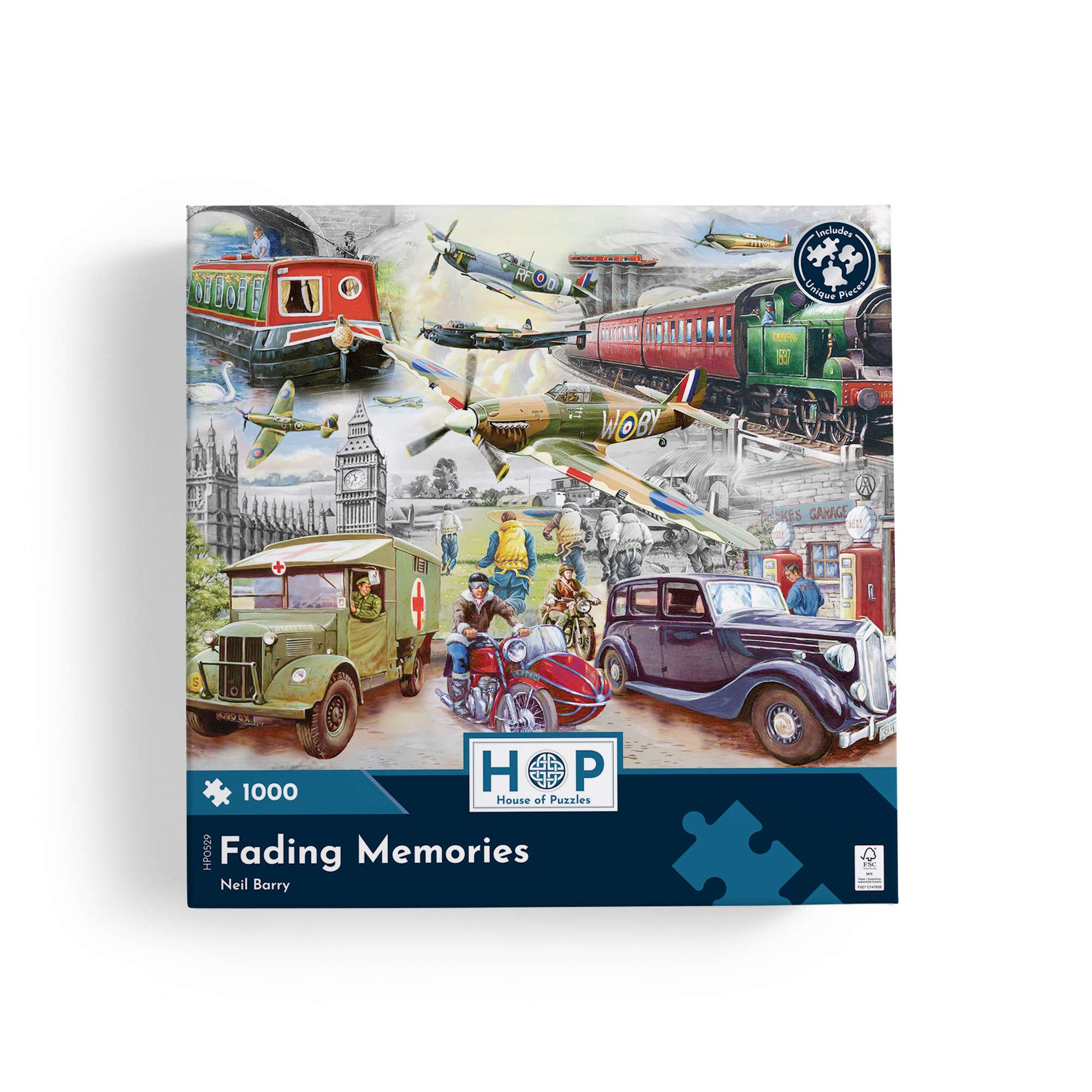 house-of-puzzles-fading-memories-puzzle-1000-pi-ces-vintage image 4