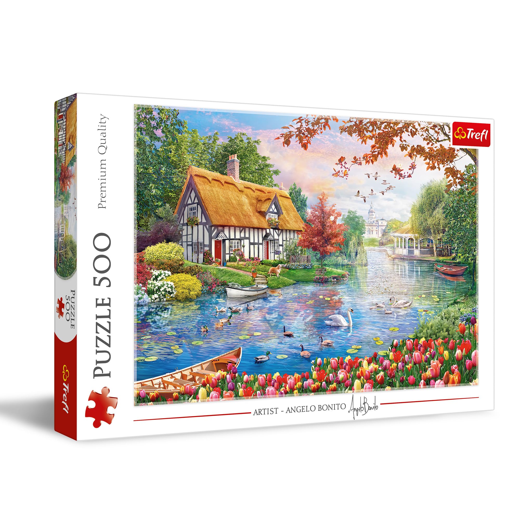 trefl-red-havre-de-paix-puzzle-500-pi-ces-maison-rivi-re image 1