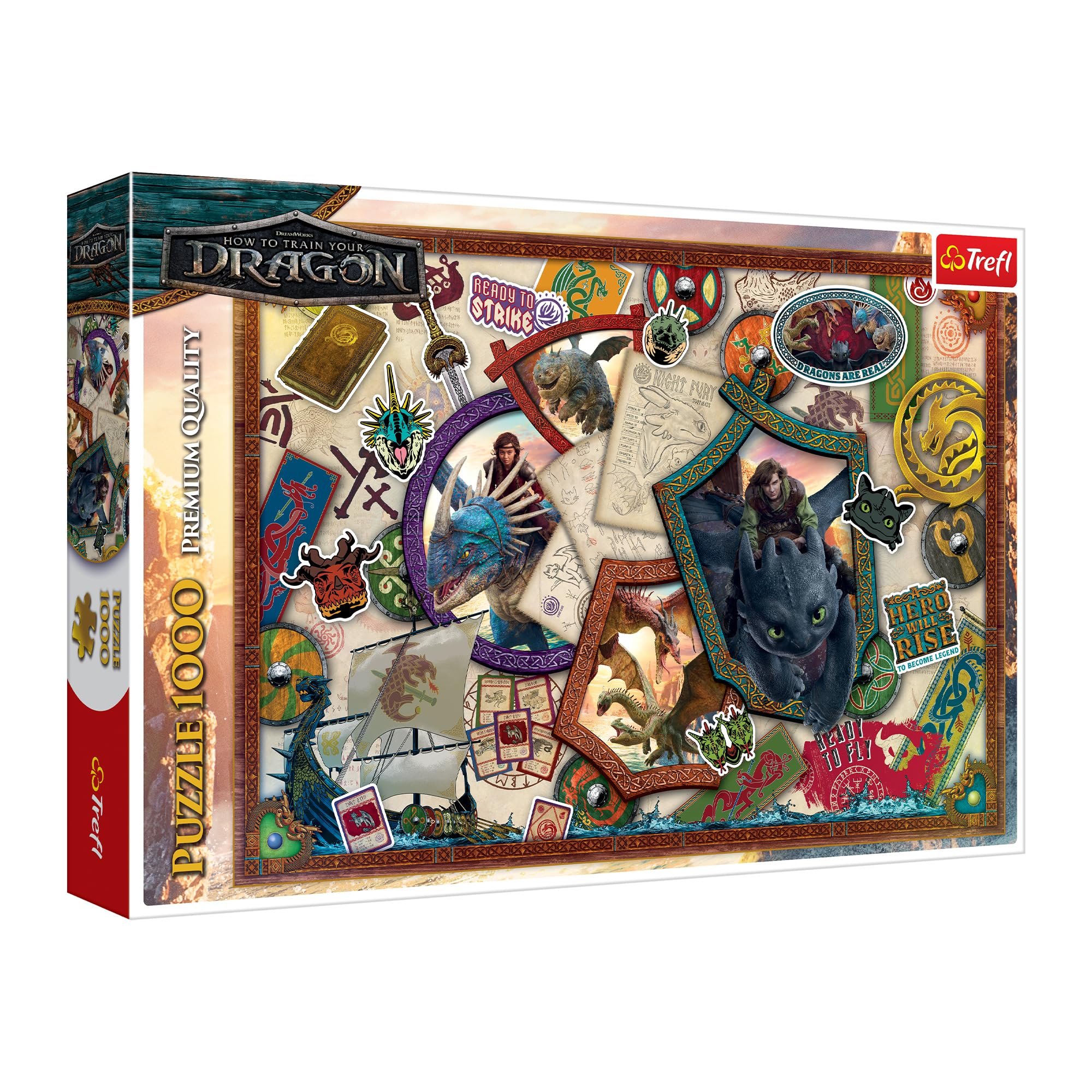 trefl-red-dragons-heroes-puzzle-1000-pi-ces-14-ans-et-plus image 1