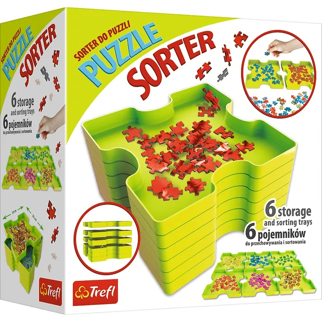 trefl-red-puzzle-sorter-trieur-6-bacs-antireflet image 1