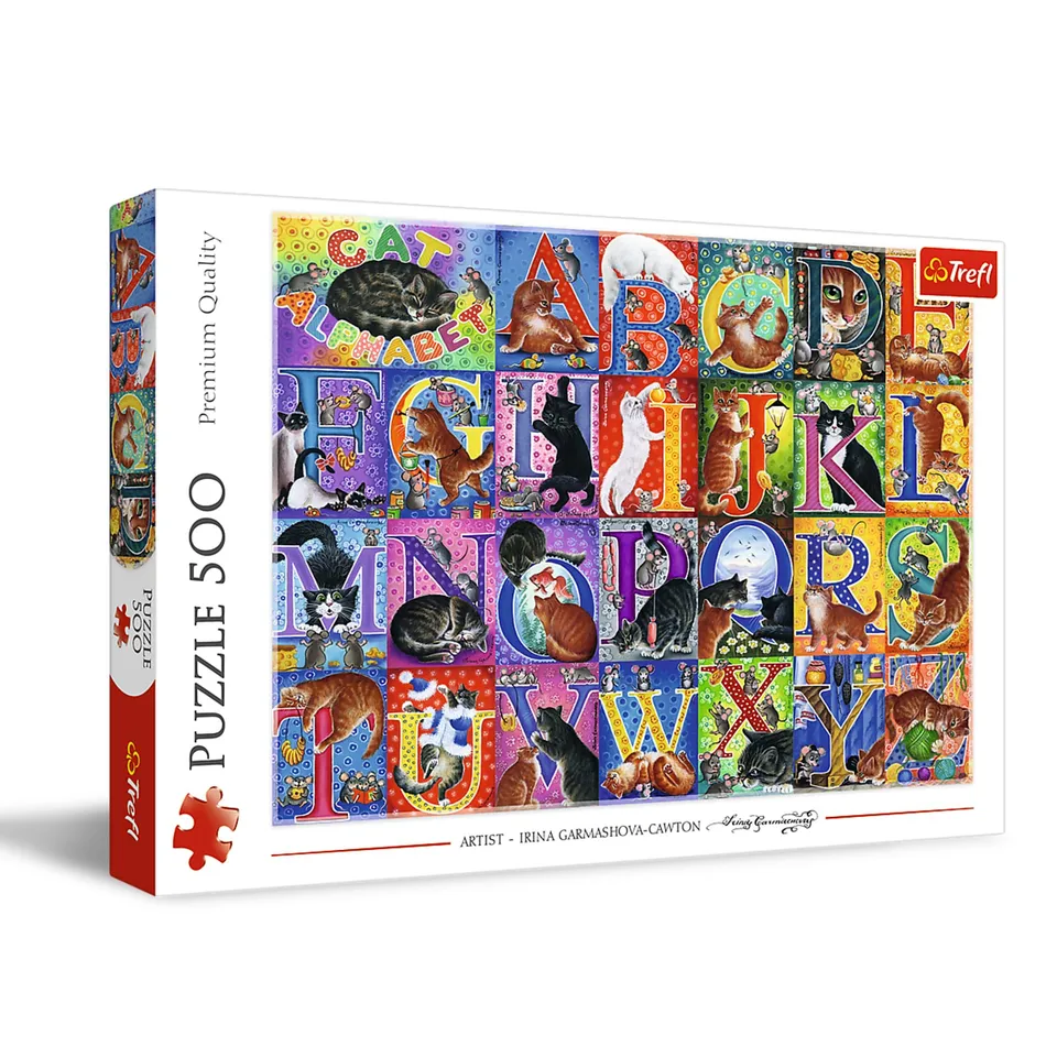 trefl-red-alphabet-de-chats-puzzle-500-pi-ces image 1