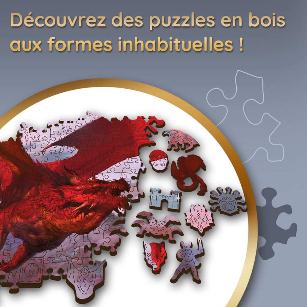 trefl-wood-craft-dungeons-dragons-puzzle-bois-500-1-dragon image 4