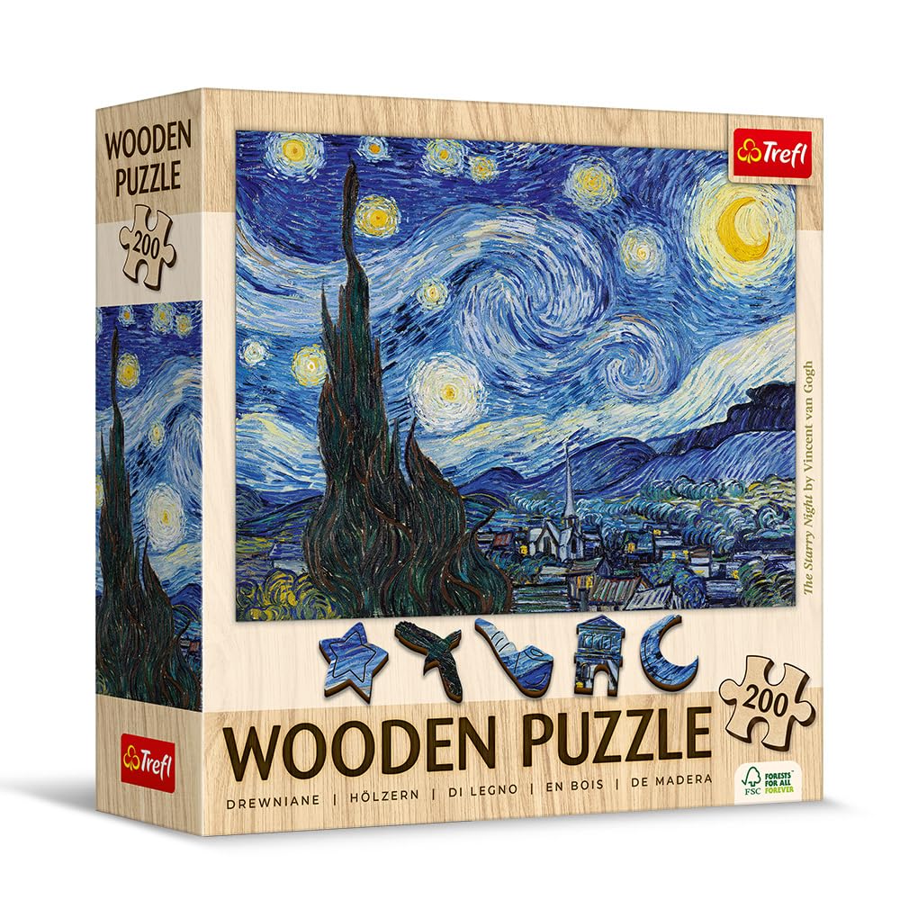 trefl-wood-craft-nuit-toil-e-puzzle-bois-200-pi-ces image 2