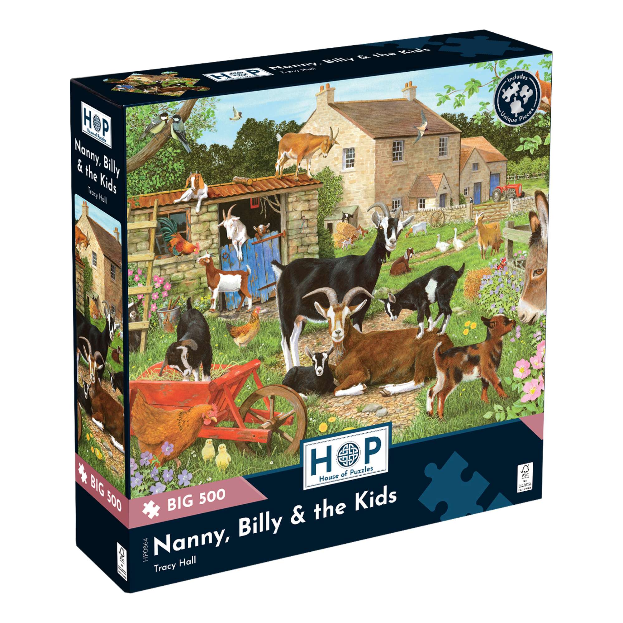 house-of-puzzles-nanny-billy-kids-puzzle-big-500-pi-ces-ferme image 1