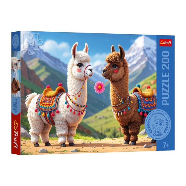 trefl-the-treflik-family-lamas-color-s-puzzle-200-pi-ces-7-ans image 1