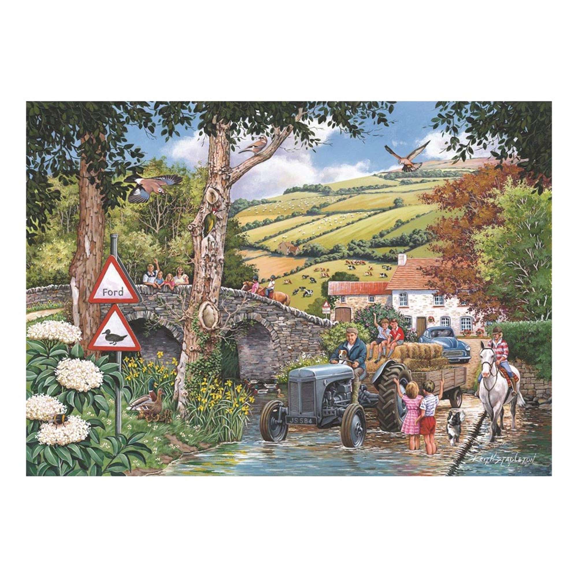 house-of-puzzles-fergie-at-the-ford-puzzle-1000-pi-ces-ferme image 2