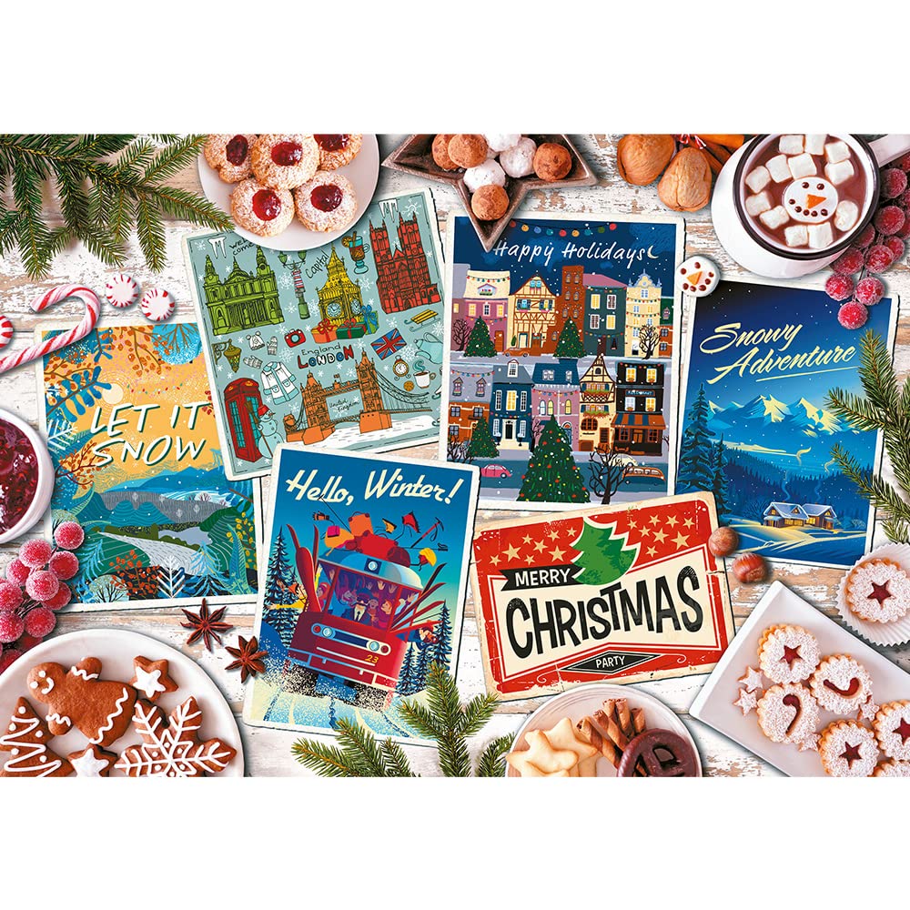 trefl-red-souvenirs-d-hiver-puzzle-1000-pi-ces-no-l image 2