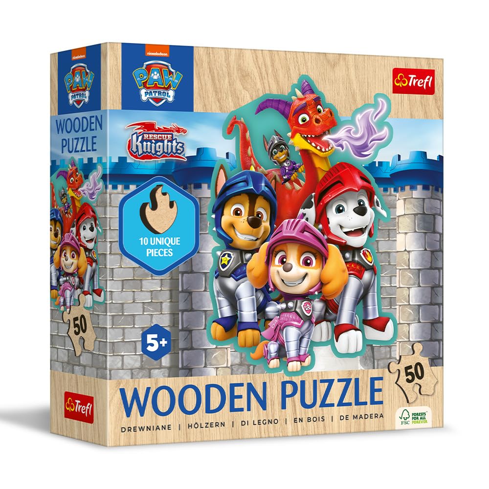 trefl-wood-craft-pat-patrouille-puzzle-bois-50-pi-ces-10-figurines image 2