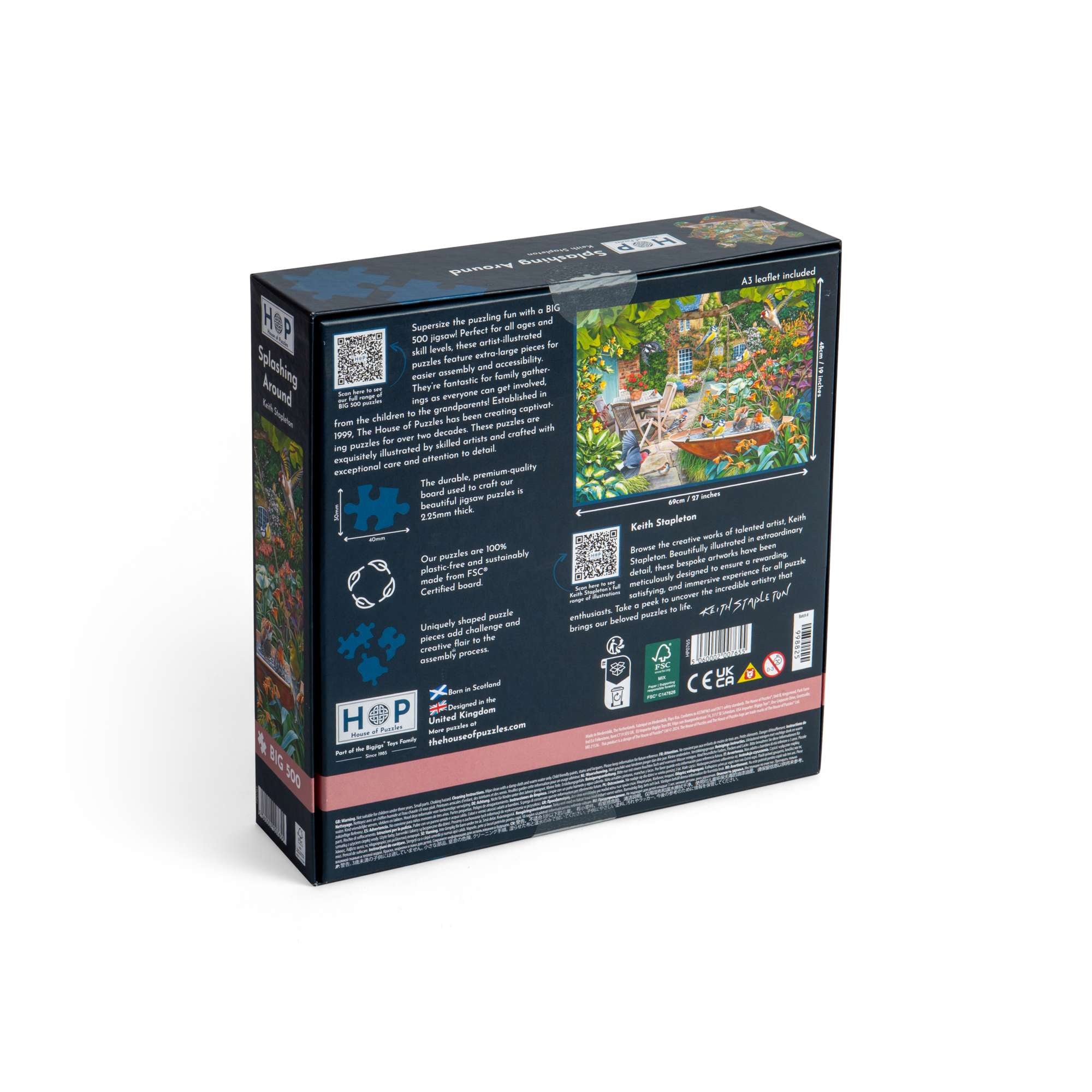 house-of-puzzles-splashing-around-puzzle-big-500-pi-ces-oiseaux image 3
