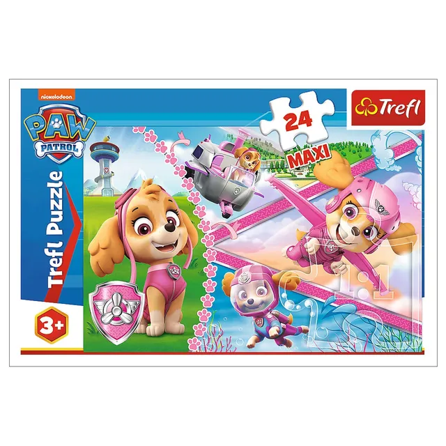 trefl-red-pat-patrouille-skye-puzzle-24-maxi-enfant image 1