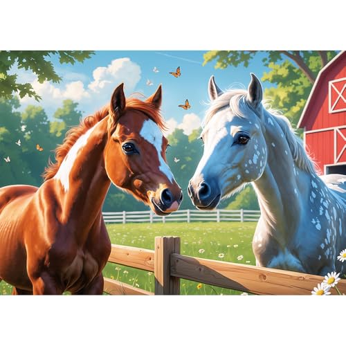 trefl-chevaux-dans-la-clairi-re-puzzle-enfant-200-pi-ces image 8