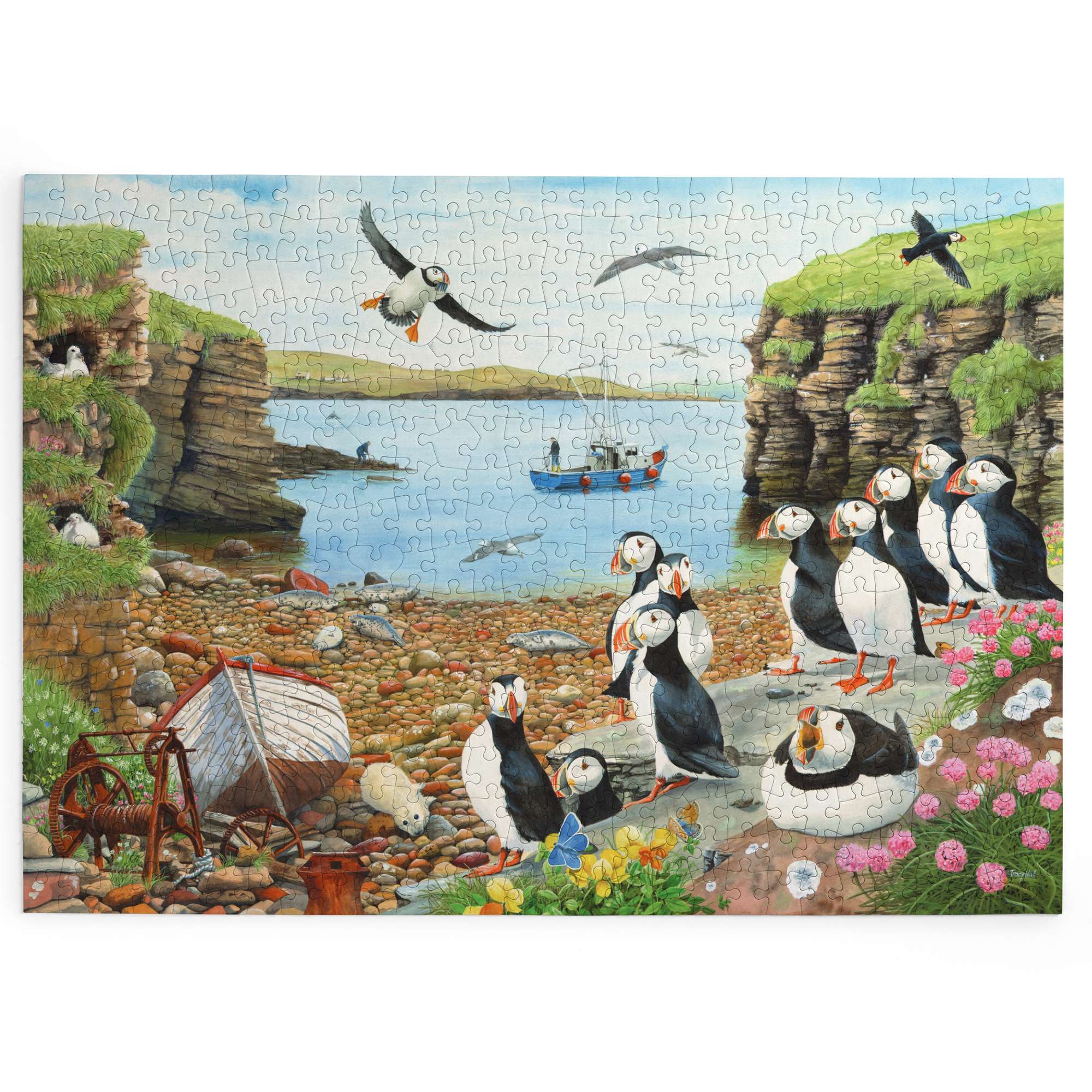 house-of-puzzles-big-500-puzzle-puffin-parade-500-grandes-pi-ces image 2