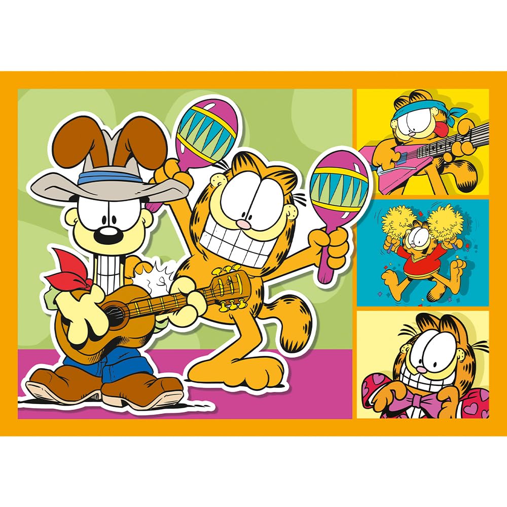trefl-red-garfield-aime-lasagne-puzzle-4-en-1-enfant-4-ans image 6