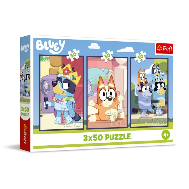 trefl-bluey-puzzle-enfant-3x50-pi-ces-famille-d-s-4-ans image 1