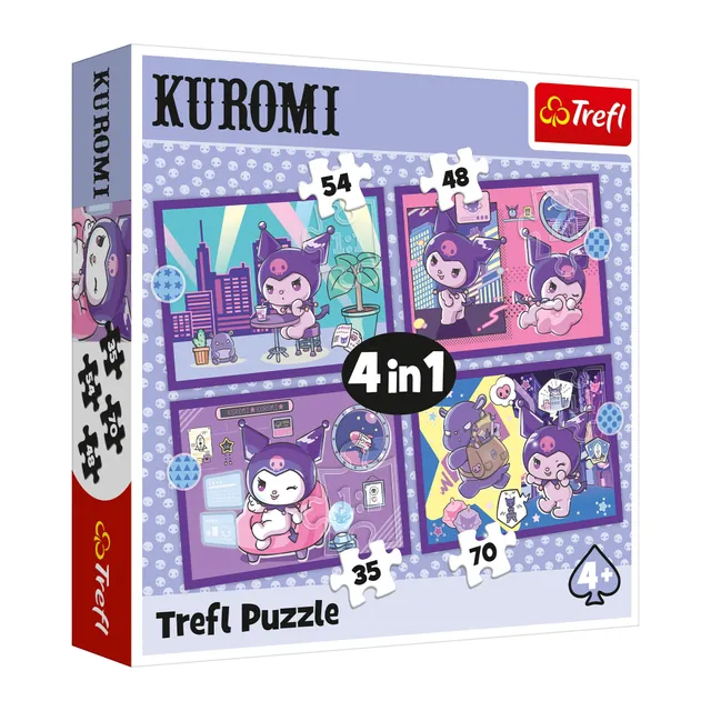 trefl-red-kuromi-day-puzzle-4-en-1-35-70-pi-ces-d-s-4-ans image 1