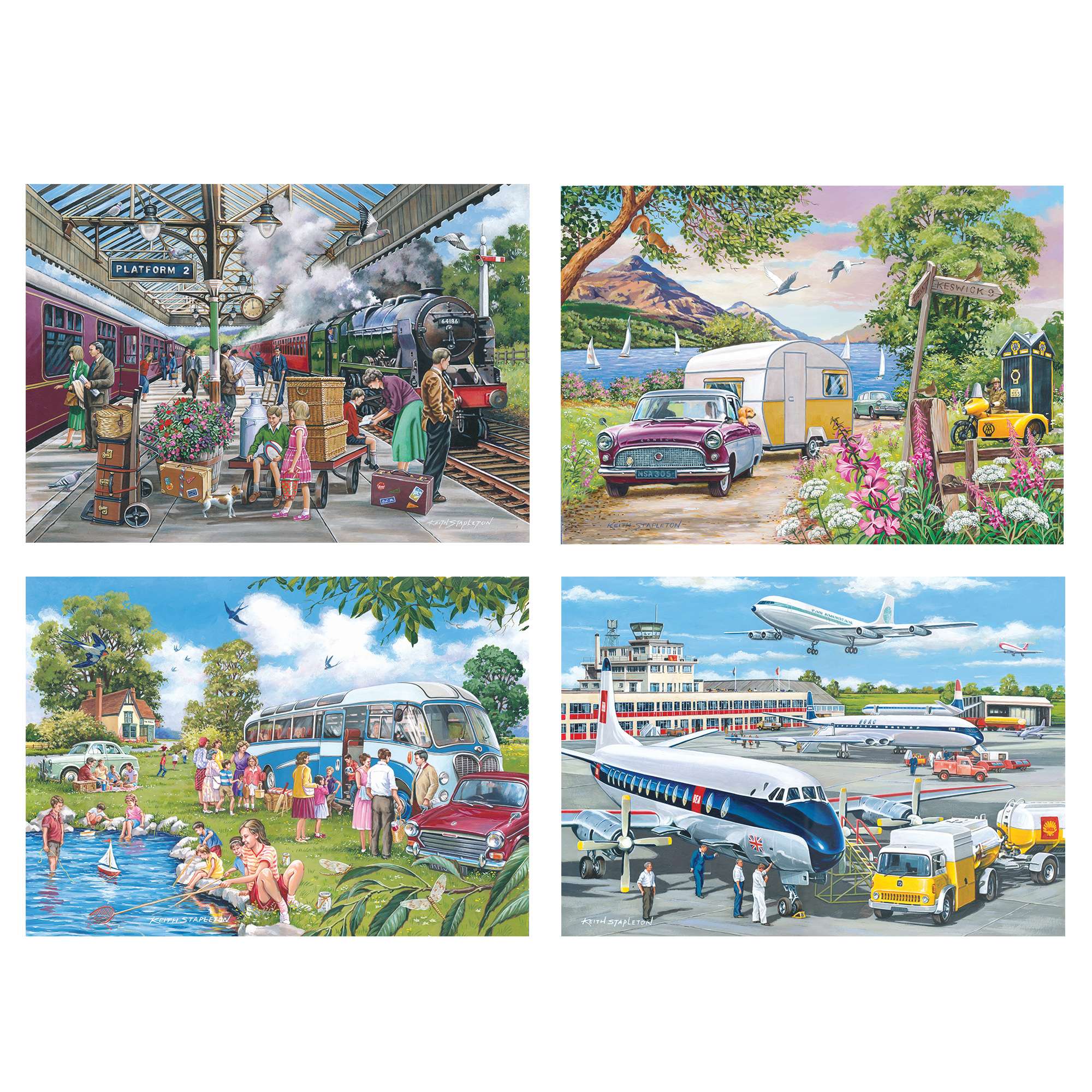 house-of-puzzles-going-places-puzzle-4x500-pi-ces-transport image 2