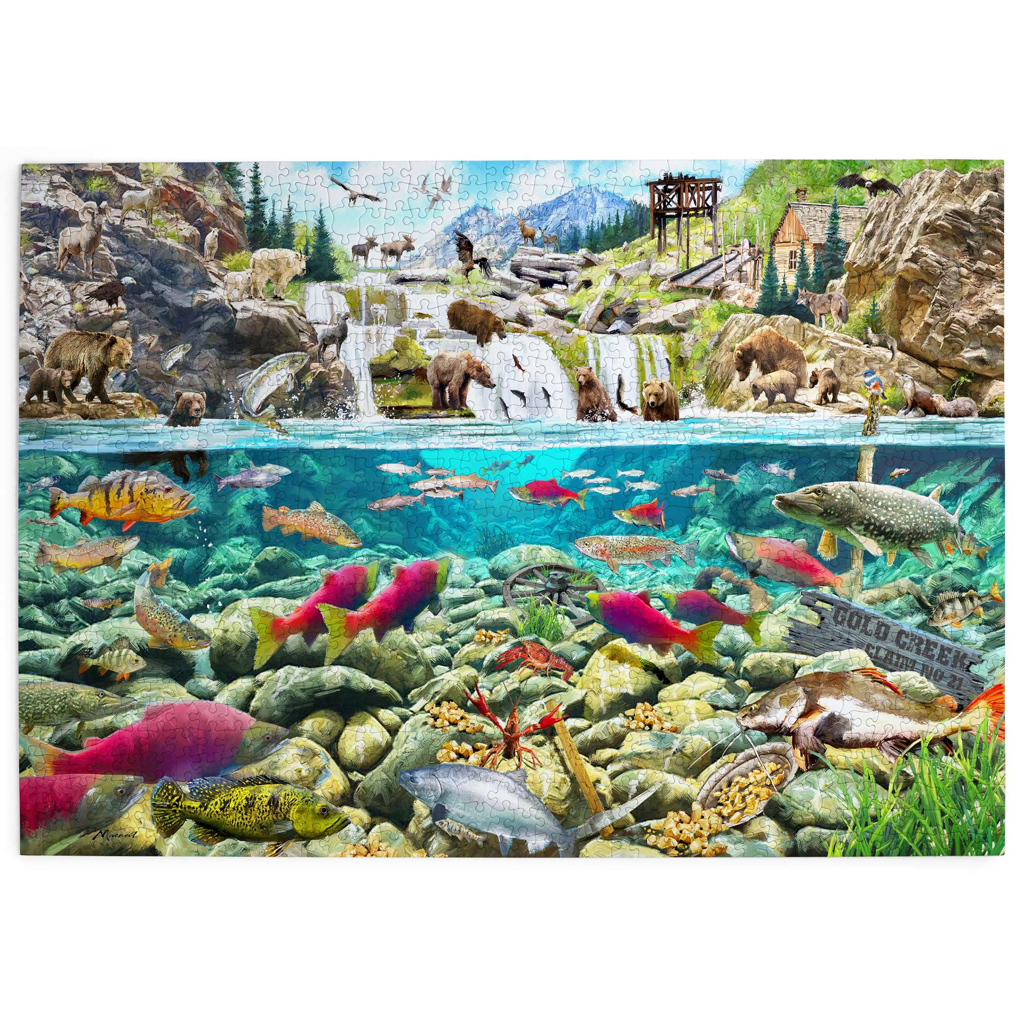 house-of-puzzles-gold-creek-puzzle-1000-pi-ces-animaux image 2