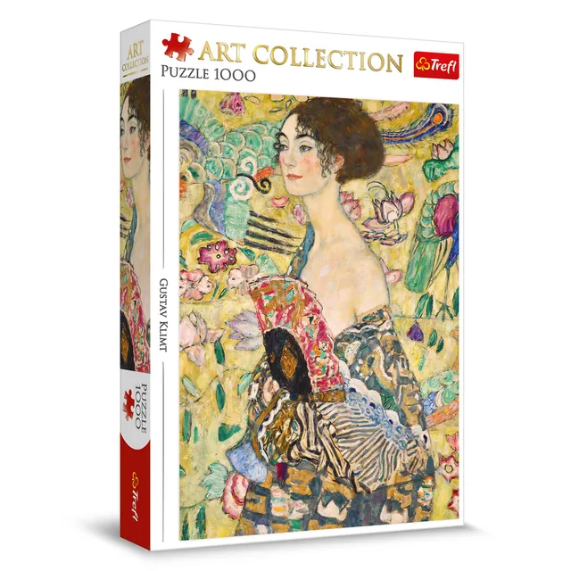 trefl-premium-plus-klimt-dame-l-ventail-puzzle-1000 image 1
