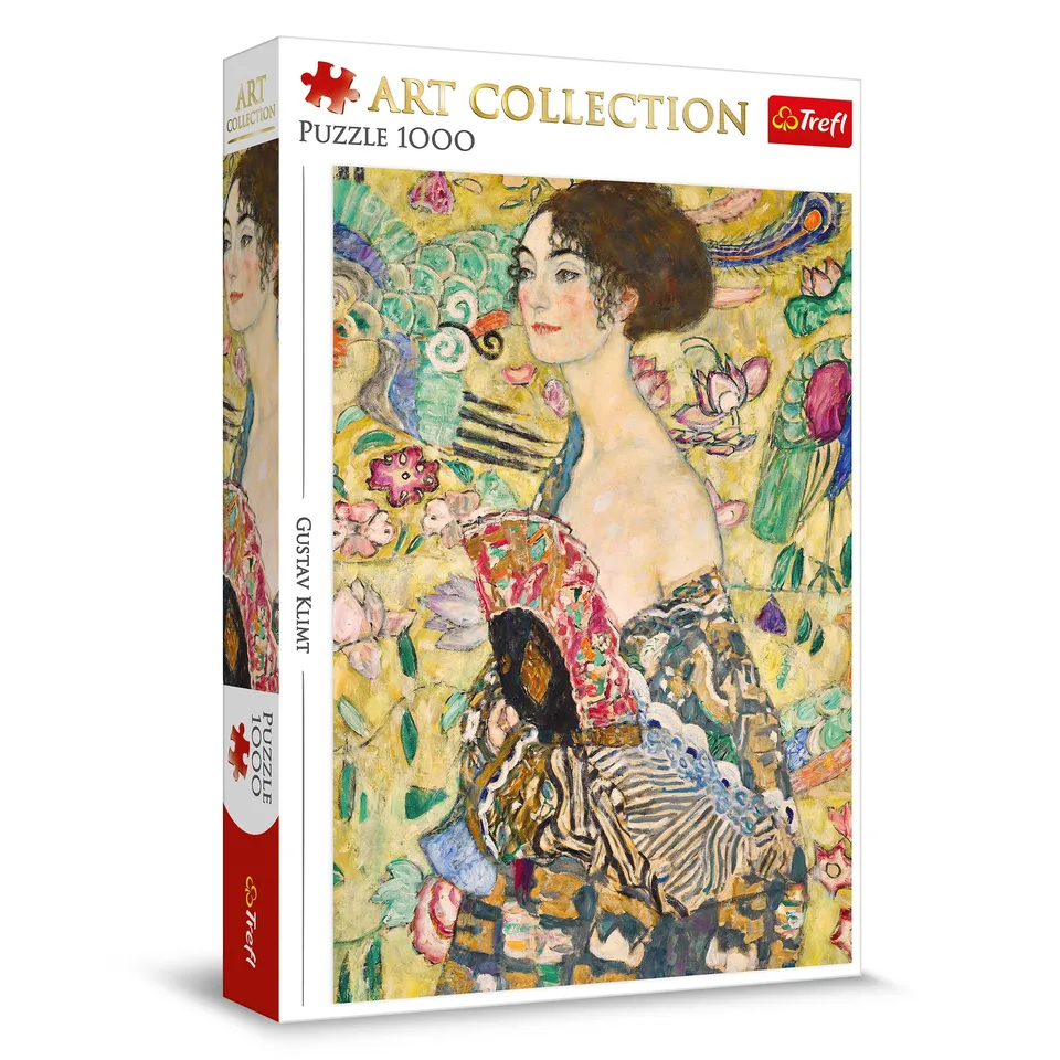 trefl-premium-plus-klimt-dame-l-ventail-puzzle-1000 image 1