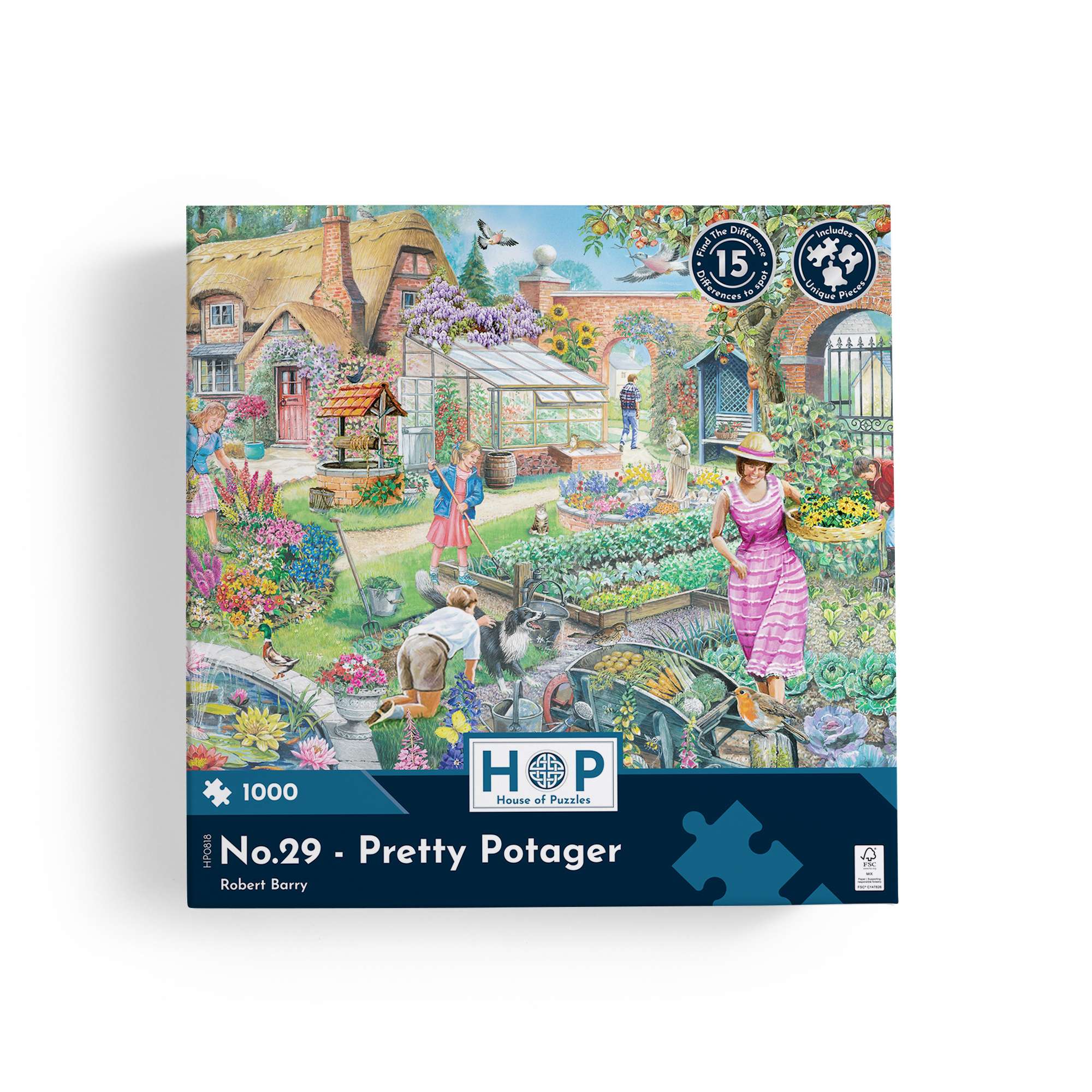 house-of-puzzles-no-29-puzzle-pretty-potager-1000-pi-ces-jardin image 4