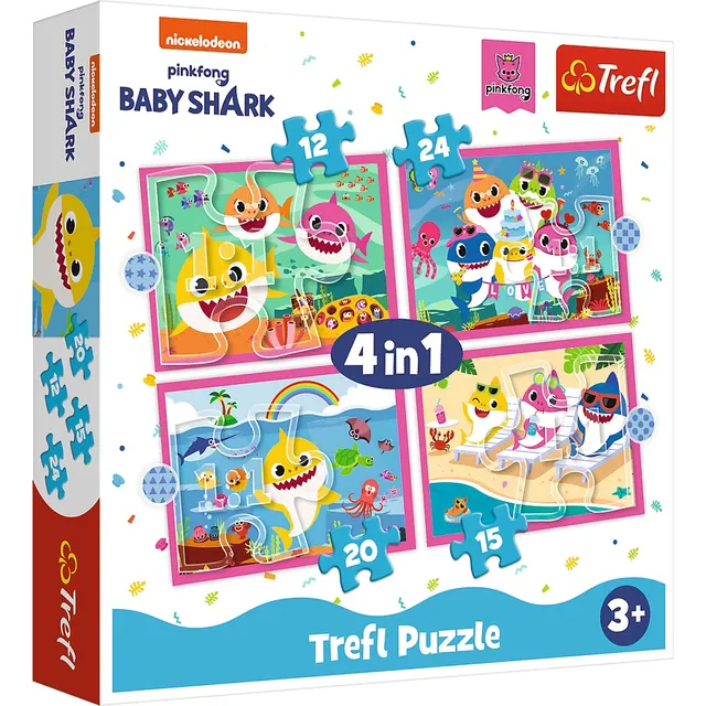 trefl-baby-baby-shark-puzzle-12-24-pi-ces-3-ans-lot-4 image 1