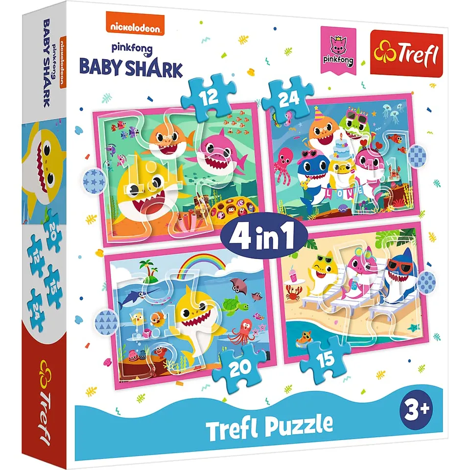 trefl-baby-baby-shark-puzzle-12-24-pi-ces-3-ans-lot-4 image 1