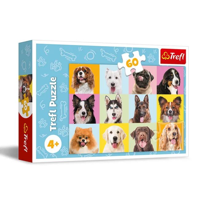 trefl-red-chiots-mignons-puzzle-60-pi-ces-chiens image 1