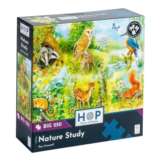 house-of-puzzles-big-250-nature-study-puzzle-250-pi-ces-animaux image 1