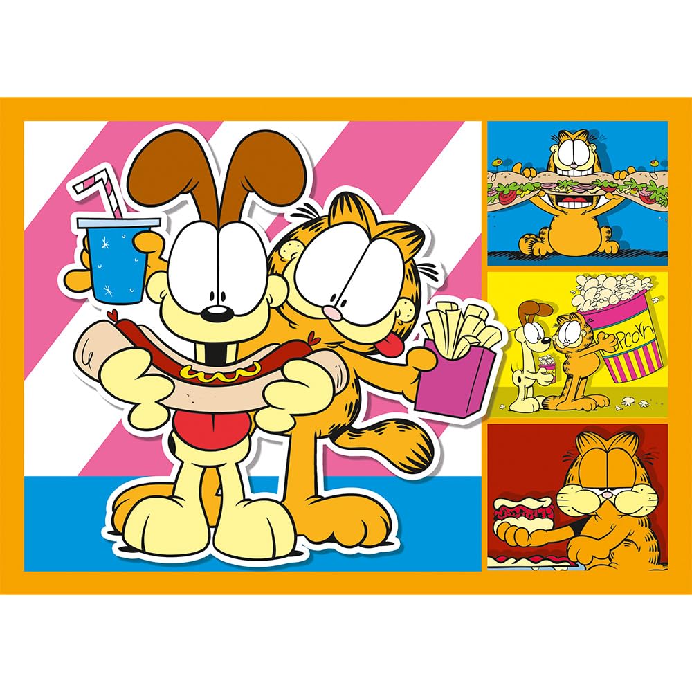 trefl-red-garfield-aime-lasagne-puzzle-4-en-1-enfant-4-ans image 8