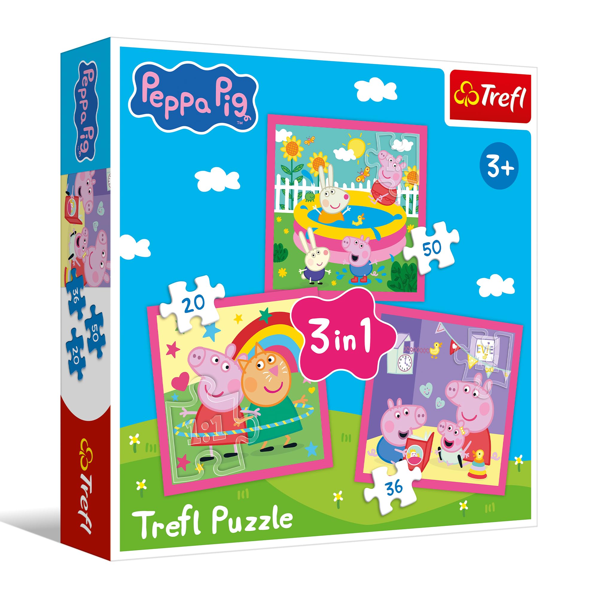 trefl-red-peppa-pig-et-ses-amis-puzzle-3-en-1-3-ans image 1