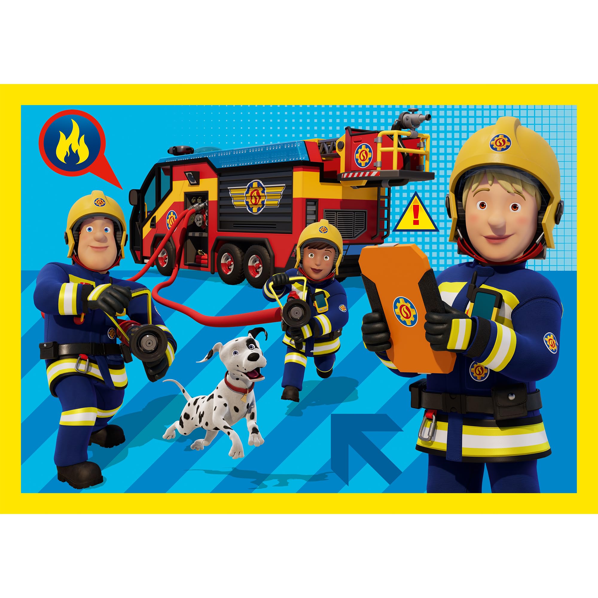 trefl-red-sam-le-pompier-puzzle-4-en-1-enfant-4-ans image 3