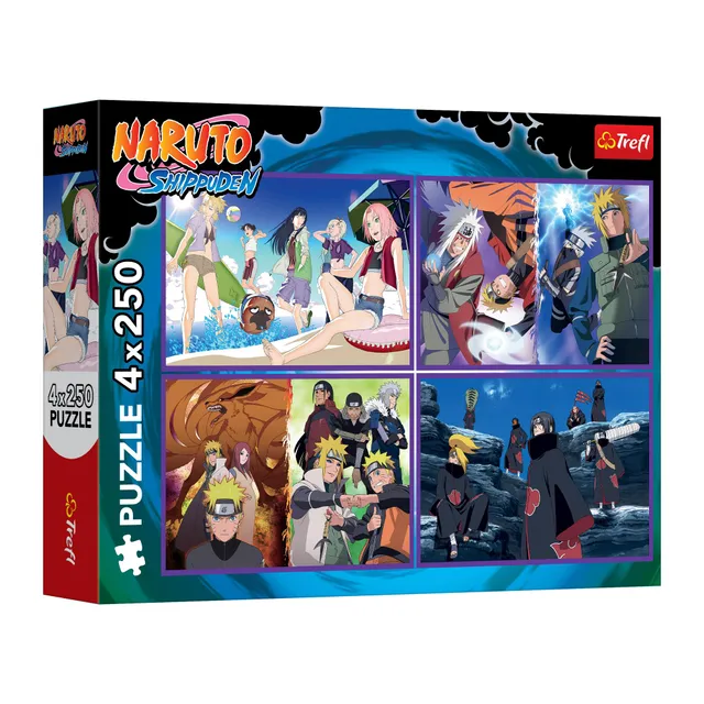 trefl-red-naruto-shippuden-puzzle-4x250-pi-ces-naruto-uzumaki image 1