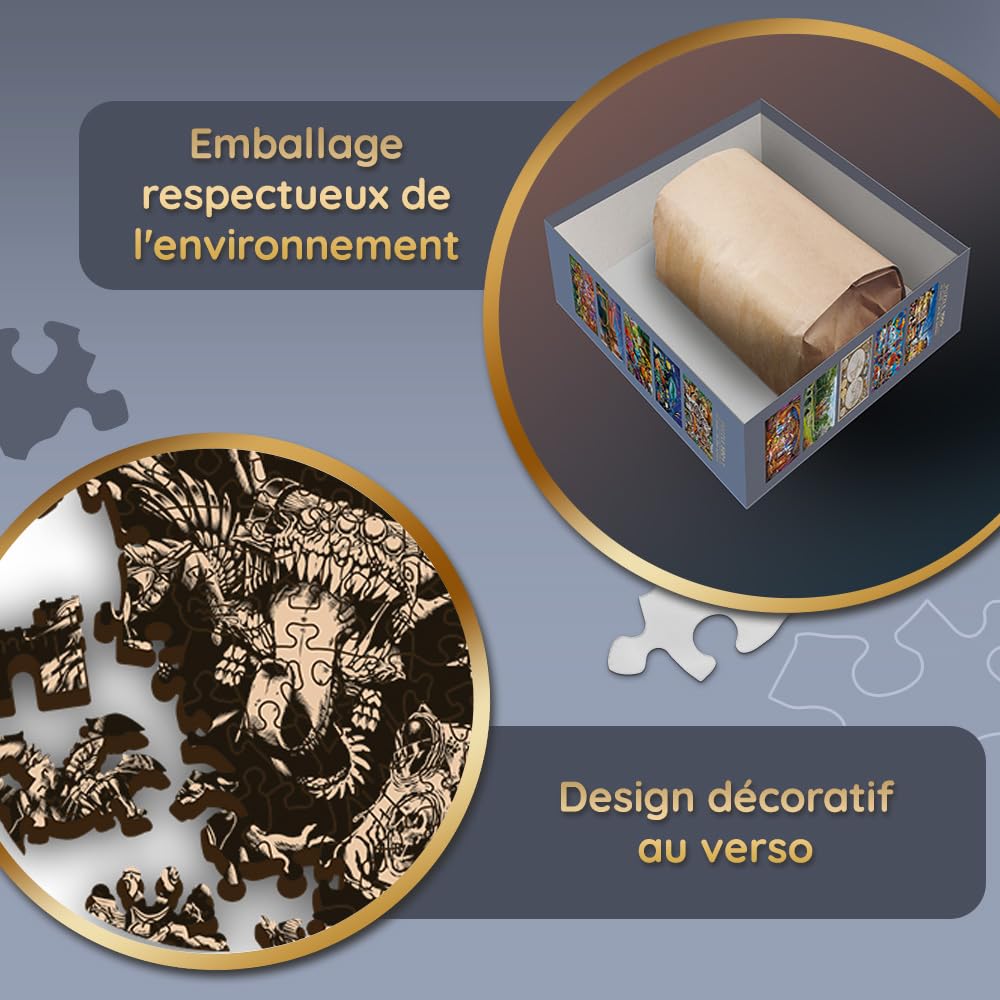 trefl-wood-craft-dungeons-dragons-puzzle-bois-500-1-dragon image 6