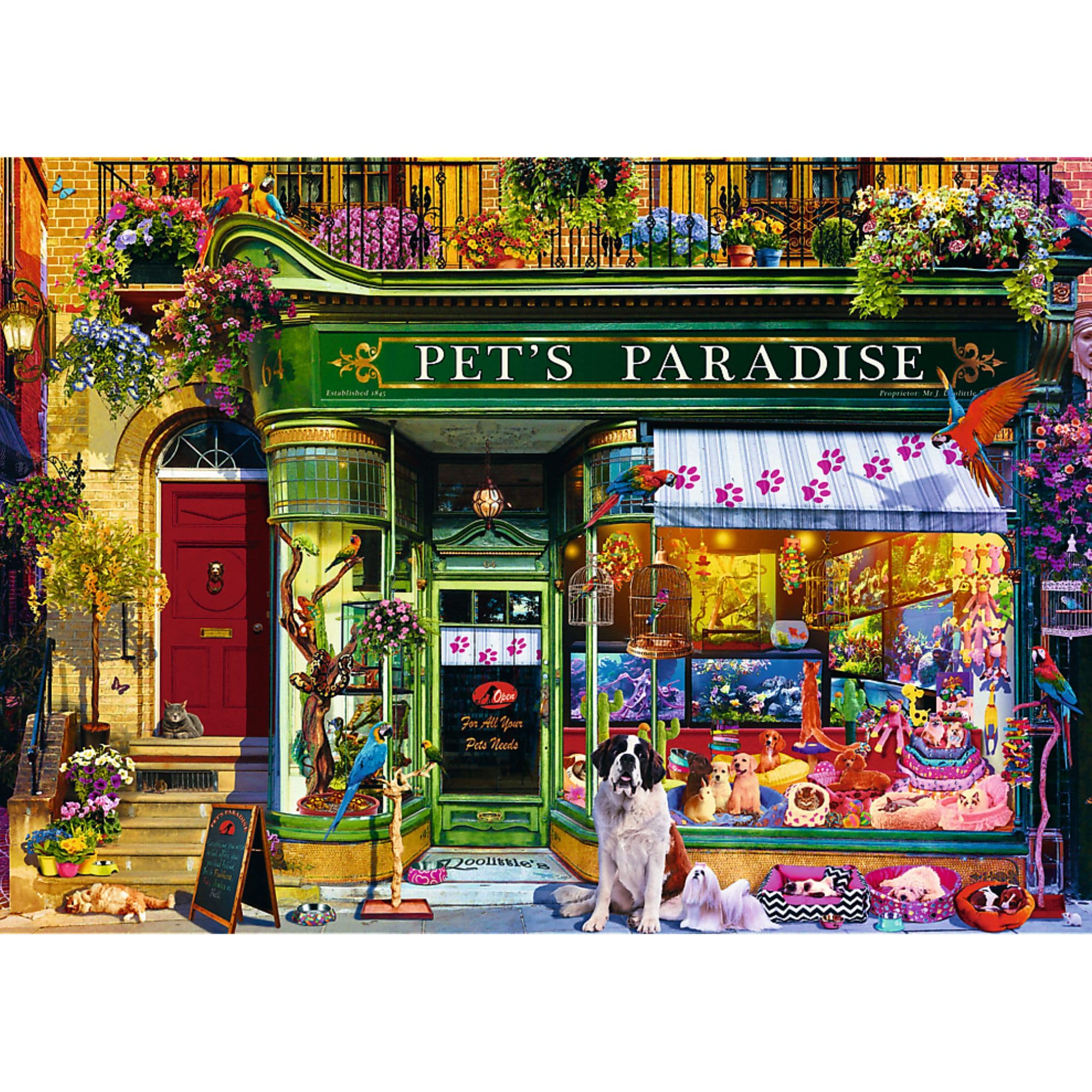 trefl-premium-plus-tea-time-paradis-animaux-puzzle-1000-pi-ces image 2