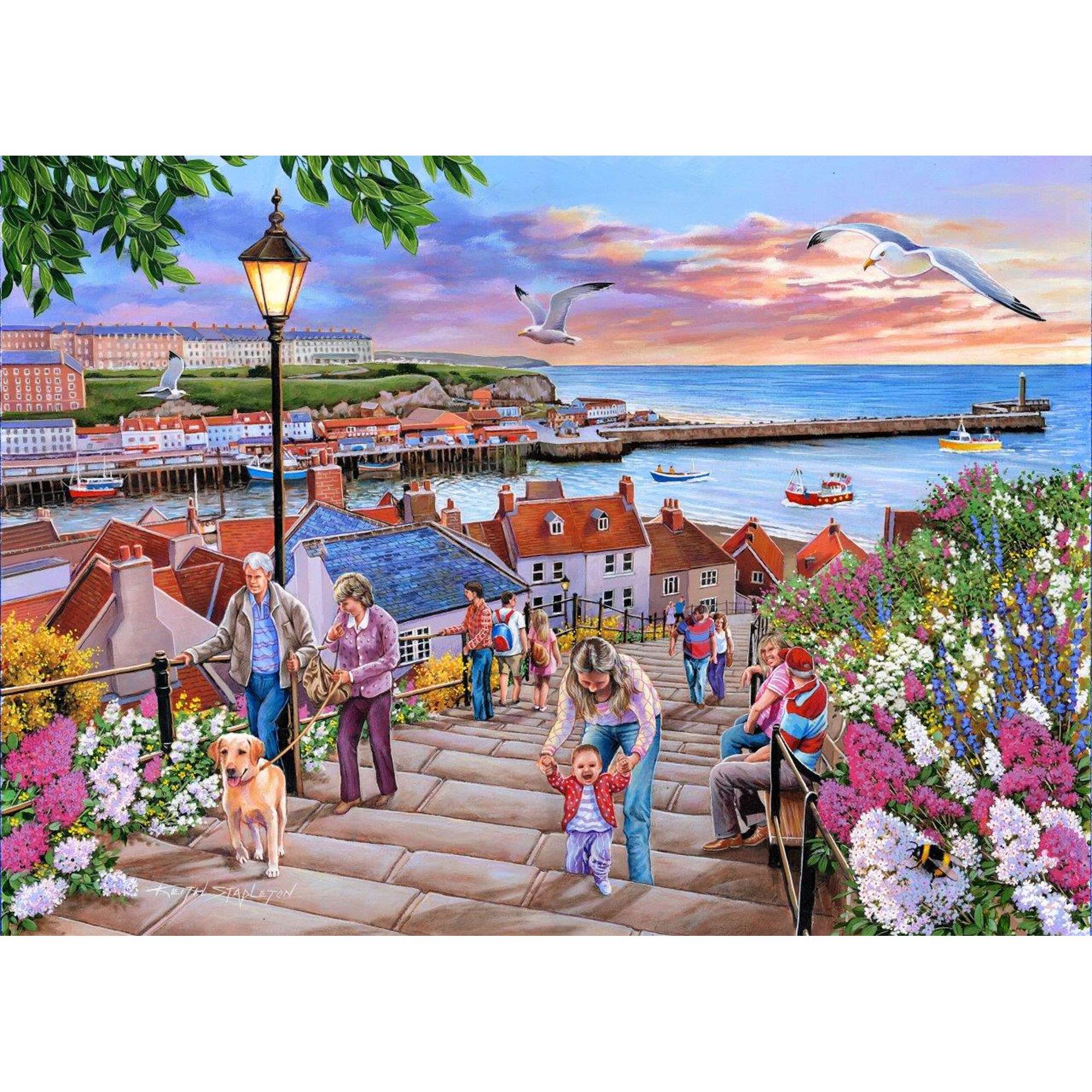 house-of-puzzles-199-steps-whitby-puzzle-1000-pi-ces-mer image 2