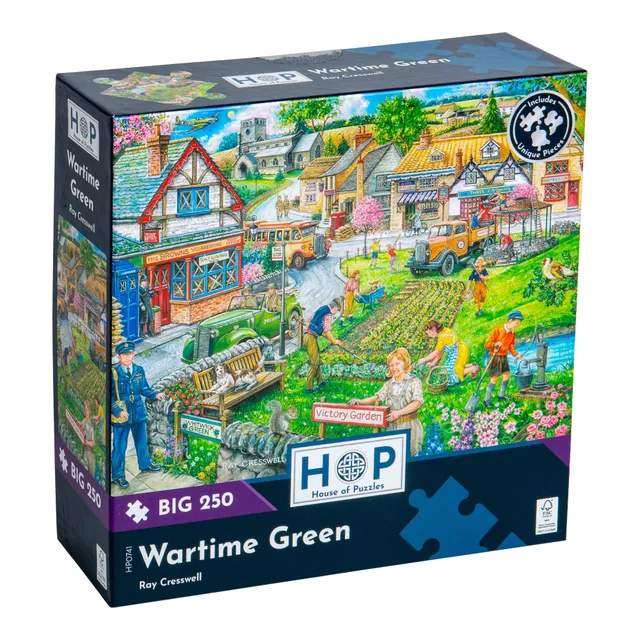house-of-puzzles-wartime-green-puzzle-big-250-pi-ces-t image 1