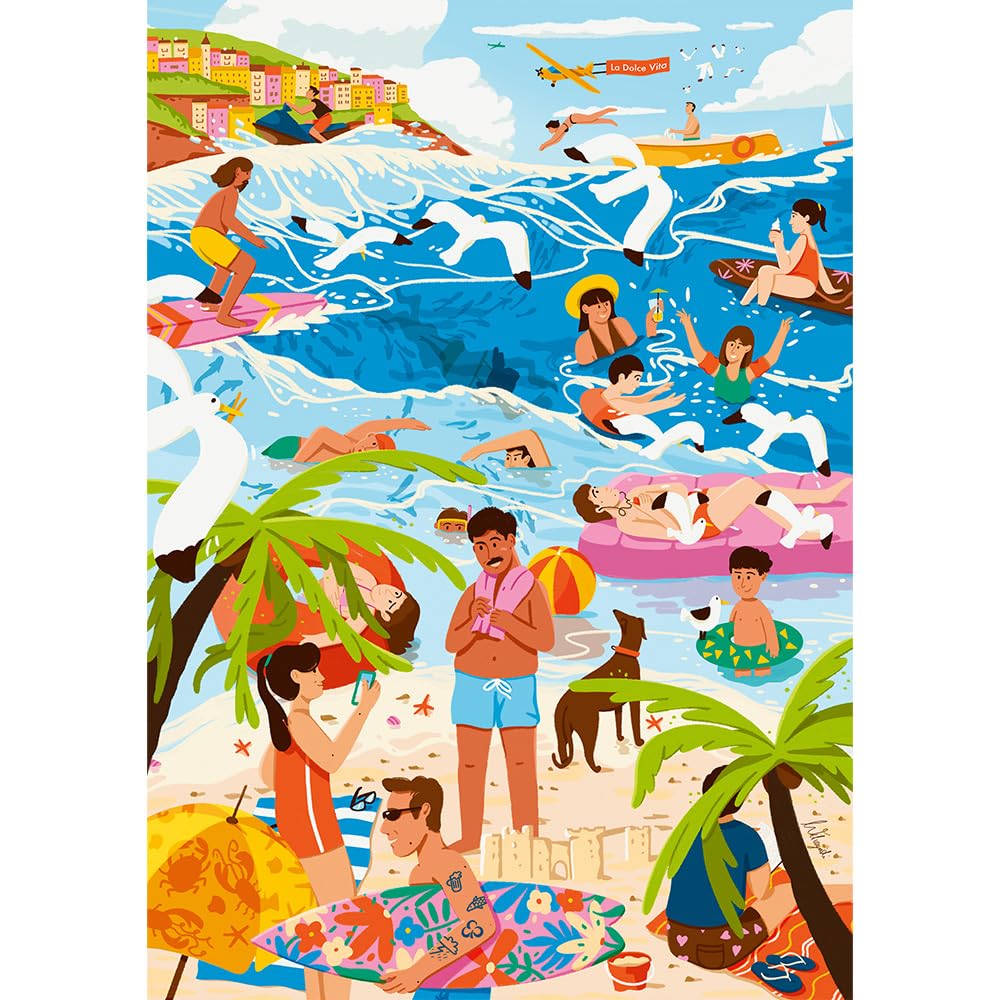 trefl-premium-plus-art-of-colour-puzzle-1000-pi-ces-plage image 2